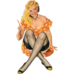 Autocollant pinup-18
