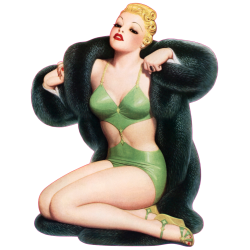 Autocollant pinup-19