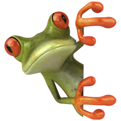 Autocollants grenouilles