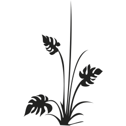 Sticker mural plante
