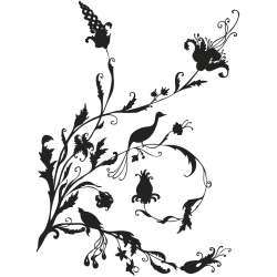 Sticker mural plante