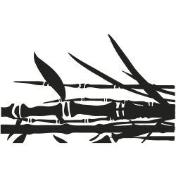 Sticker mural bambou