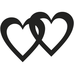 Sticker mural double c