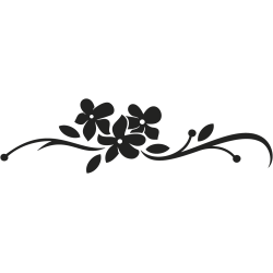 Sticker mural floral