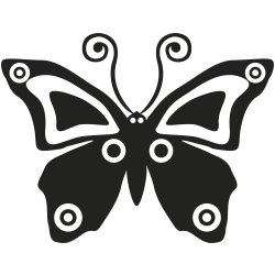 Sticker mural papillon