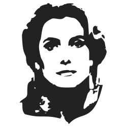 Sticker mural geant catherine deneuve