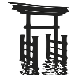 Sticker mural geant chinois zen