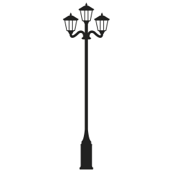 Stickers Mural Geant Candelabre