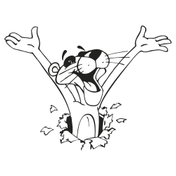 Stickers Panthere Rose