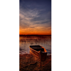 Barque Coucher De Soleil