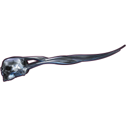 Autocollant Tete de Mort Gris