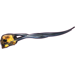 Autocollant Tete de Mort Jaune