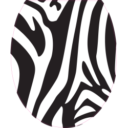 Autocollant WC Zebre