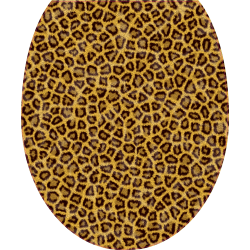 Autocollant WC Peau Guepard