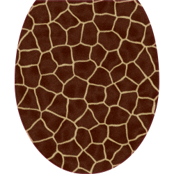 Autocollant WC Peau Girafe