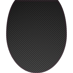 Autocollant WC Carbone