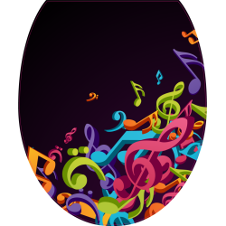 Autocollant WC Abstrait Illustration 3