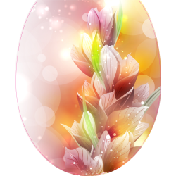 Autocollant WC Abstrait Illustration 5