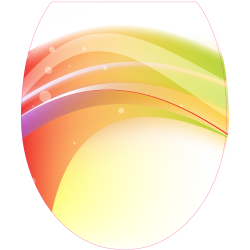 Autocollant WC Abstrait Illustration 14