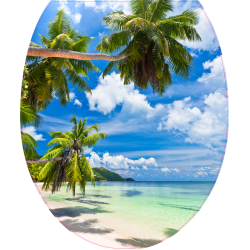 Autocollant WC Plage 2