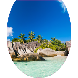 Autocollant WC Plage 3