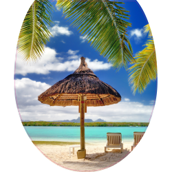 Autocollant WC Plage 4