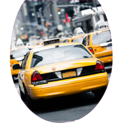 Autocollant WC Taxi New York
