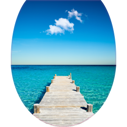 Autocollant WC Plage 5