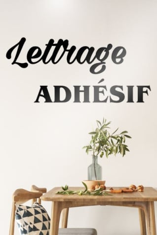 Lettrage adhésif
