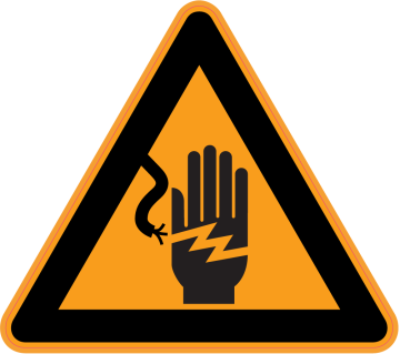 Panneau Danger Risque d'électrocution | Autocollants-Stickers