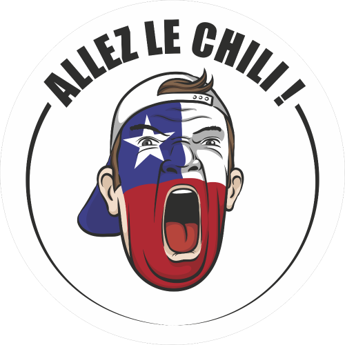 Football Allez Le Chili - ref.d7323 | Autocollants-Stickers