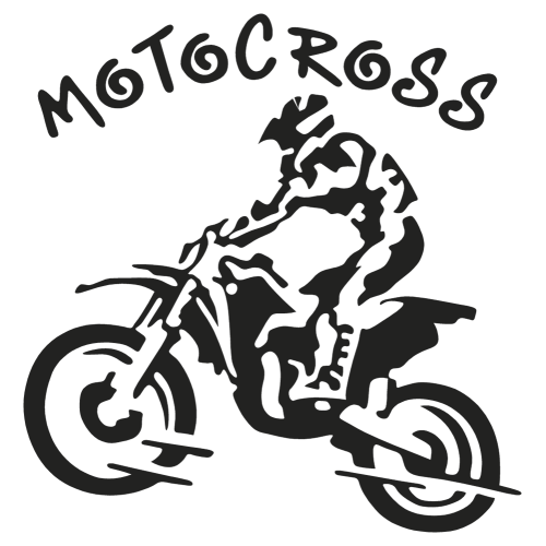 moto cross - ref.130  Autocollants-Stickers