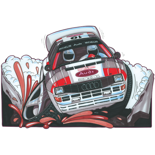 Audi Quattro_Rally_S2 | Autocollants-Stickers