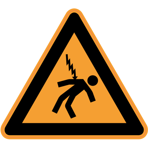 Panneau Danger Risque d'électrisation | Autocollants-Stickers