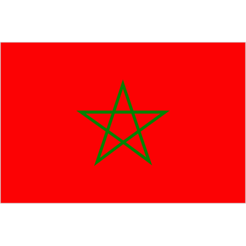 Autocollant Drapeau Maroc Coeur - Sticker A moi Etiquette & Autocollant