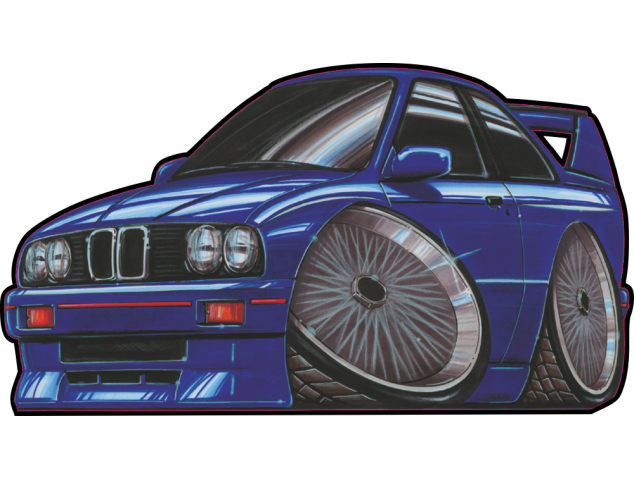 Autocollant 037-E30 M3 - BMW