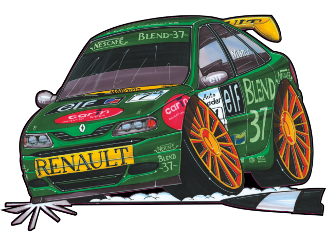 Autocollant 044-Renault Laguna BTCC - Renault