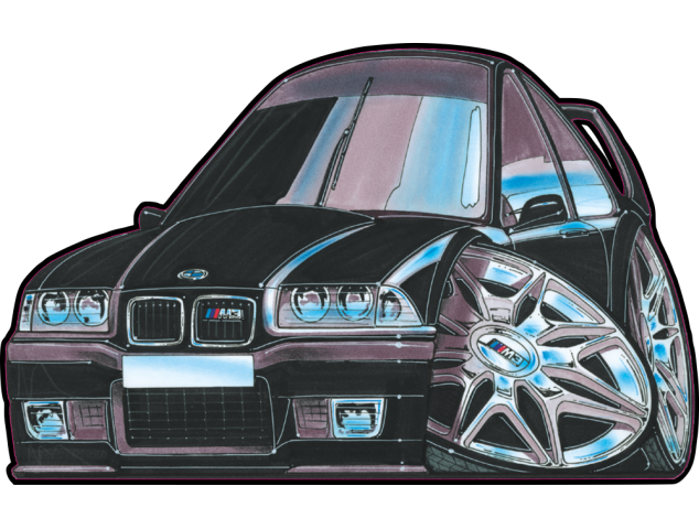 Autocollant 070-M3 E36 - BMW