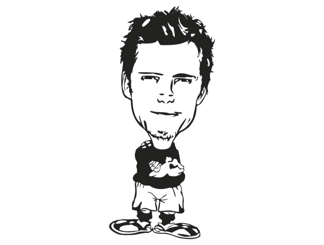 Sticker foot beckham david - Personnages