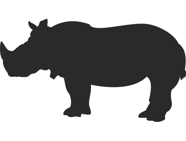 Sticker Rhinocéros - Divers Animaux