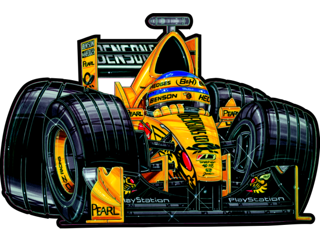 Autocollant F1_Jordan_Trulli - Cars-toons F1