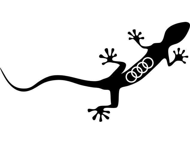 Sticker Audi Gecko Logo - Stickers Audi
