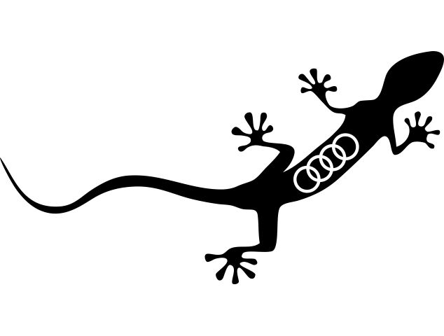 Sticker Audi Gecko Logo - Stickers Audi