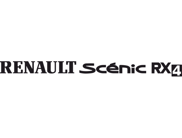 Sticker Renault Scenic Rx4 - Auto Renault