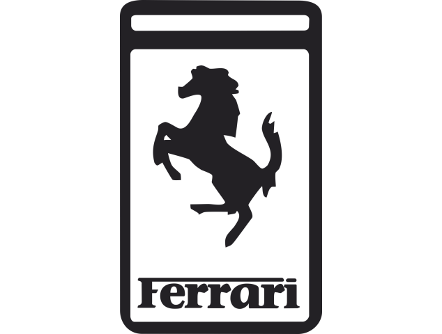 Sticker Ferrari Logo - Auto Ferrari