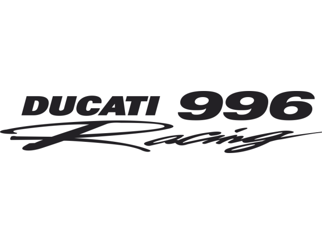 Sticker Ducati 996 Racing - Moto Ducati