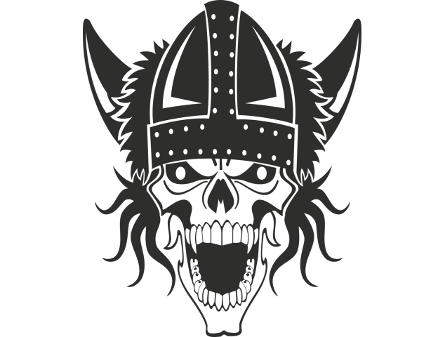 Sticker Skull Viking - Têtes de Mort