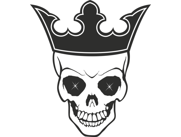 Sticker Skull Crown - Têtes de Mort