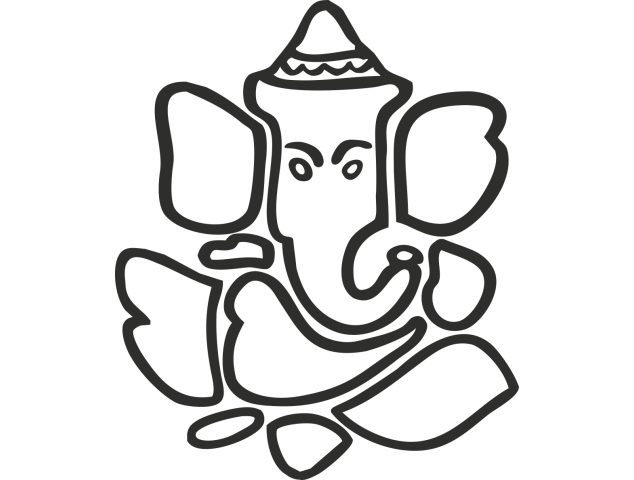 Sticker Symbole Ganesh - Stickers Divers