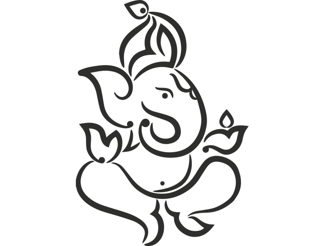 Sticker Symbole Ganesh 5 - Stickers Divers